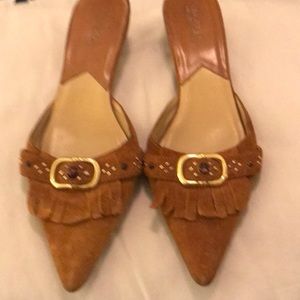 FIRM PRICE!  MICHAEL KORS Suede Kitten Heels 8M